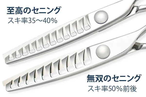 至高のセニング（スキ率３５から４０％）、無双のセニング（スキ率５０％前後）