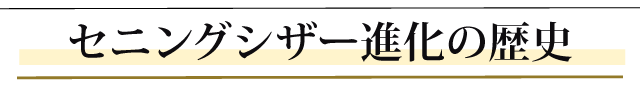 セニングシザー進化の歴史