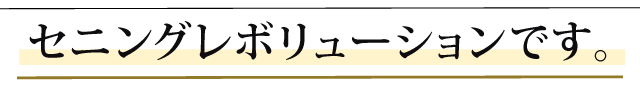 セニングレボリューションについて